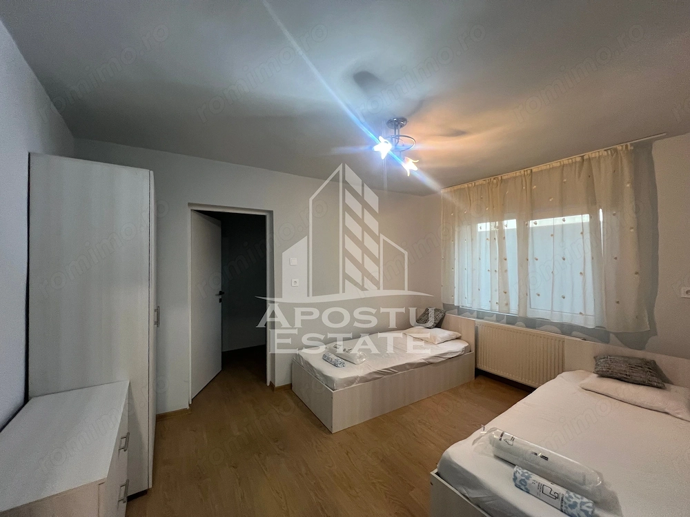 Inchiriez casa cu 2 apartamente ptr muncitori curte, zona Al. Ghirodei