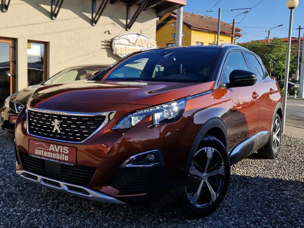 Peugeot 3008 1.6 THP 165 CP 2018 Automat,GT-line,Led,Piele,Navi,I-Cockpit 3D,Touch,Camera,Jante 18".