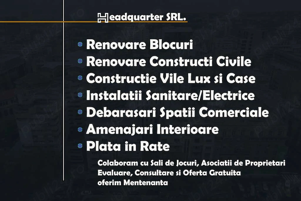 Debarasari, Construcții, Renovări, Amenajări, Mentenanță Case Blocuri
