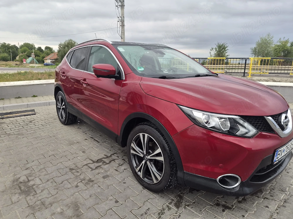 Nissan Qashqai 1.5 DCI TEKNA Rosu 