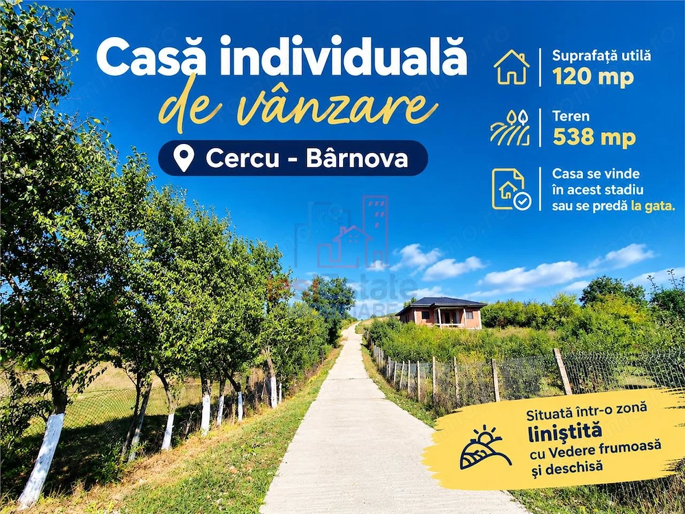 Casa individuala cu vedere frumoasa