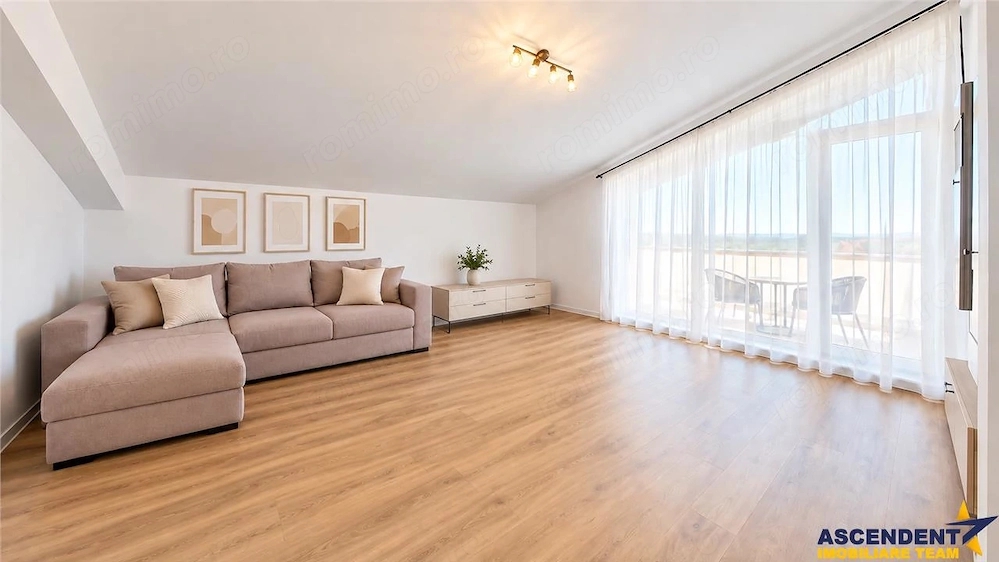 3 camere echipat,regim vila,terasa,balcon,parcare,boxa,TVA inclus,Uno Residence,Bartolomeu,Brasov
