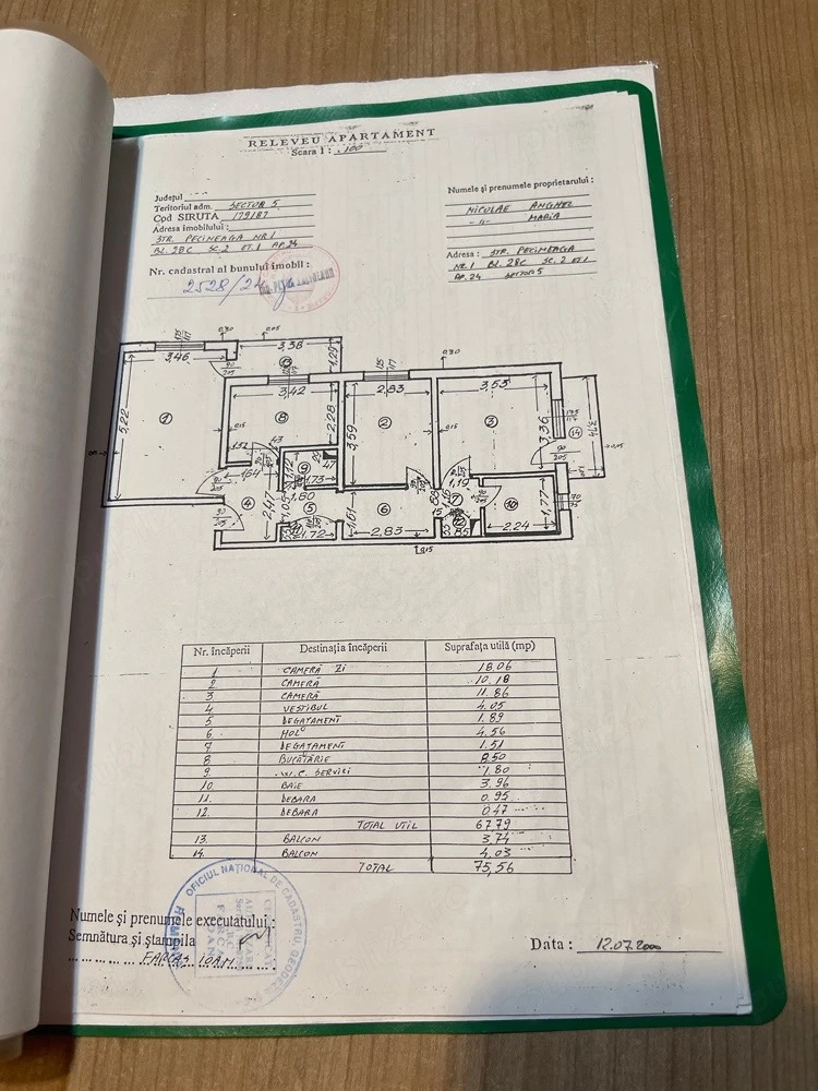 Proprietar, vand apartament cu 3 camere decomandat, confort 1, 2 bai, 2 balcoane, bucatarie, etaj1 4