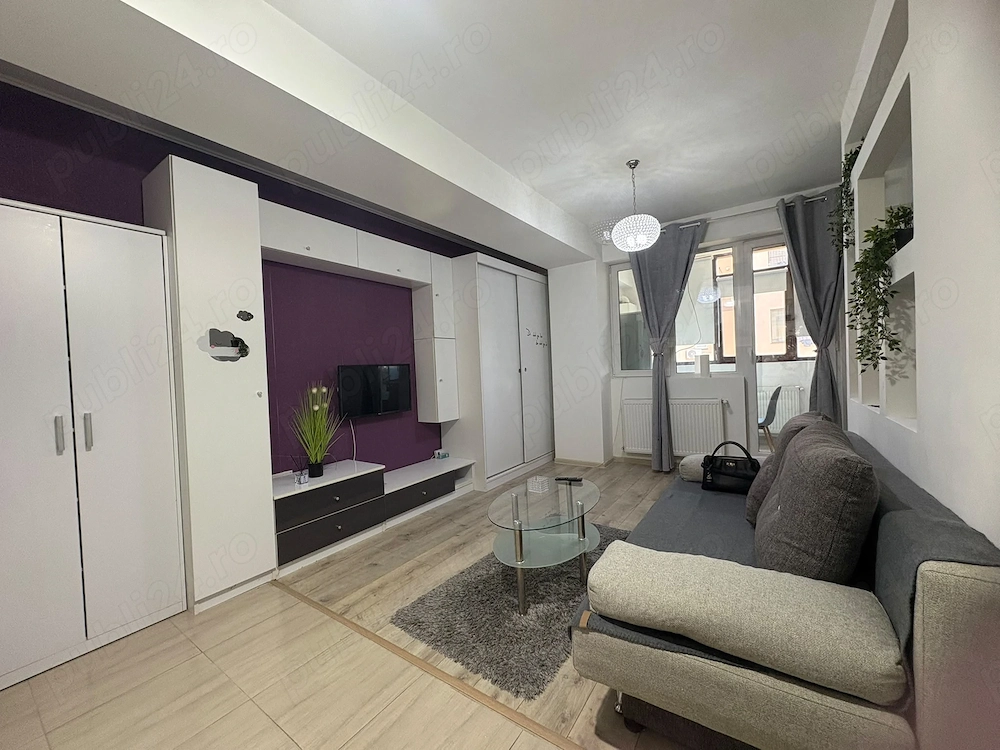 Garsonieră de închiriat living+dormitor Militari Residence, Tineretului 85, etaj 5 din 8
