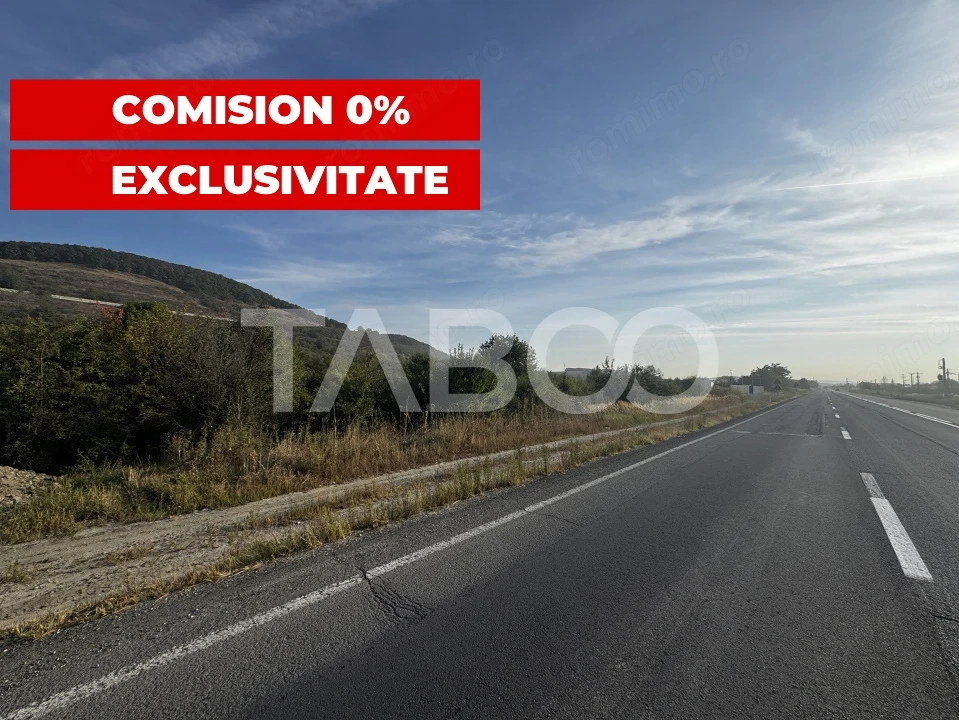 Teren extravilan 6700 mp intre DN si autostrada iesire Cristian Sibiu