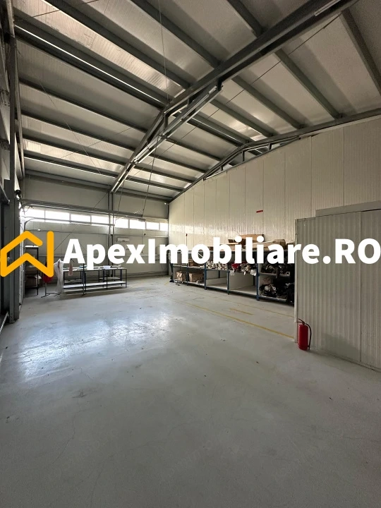 Hala Industrială Vest Ploiești 550 mp + Birouri | Parcare 20 auto | Acces TIR | 