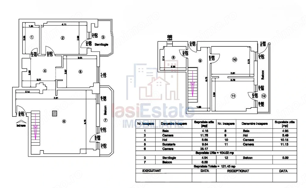 Apartament 4 camere Palas - Sf Lazar