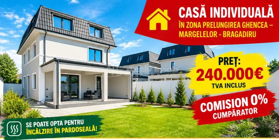 Vanzare Casa individuala - Vila - Prelungirea Ghencea - Margelelor -  Parc  Ghidigeni - teren 355mp 