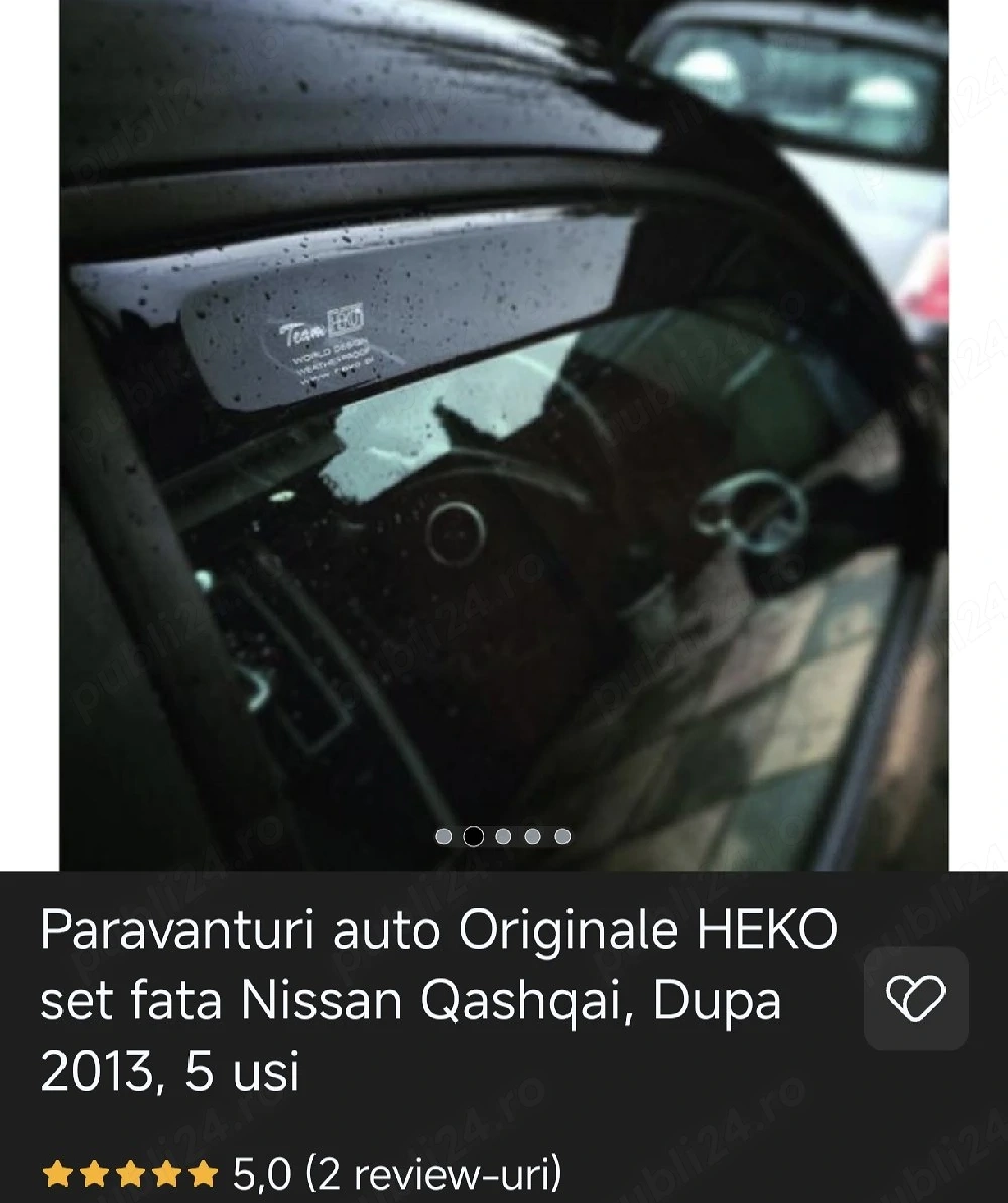 Heko Polonia paravanturi fata pentru Nissan Qashqai II(J11) 2013 - 2019