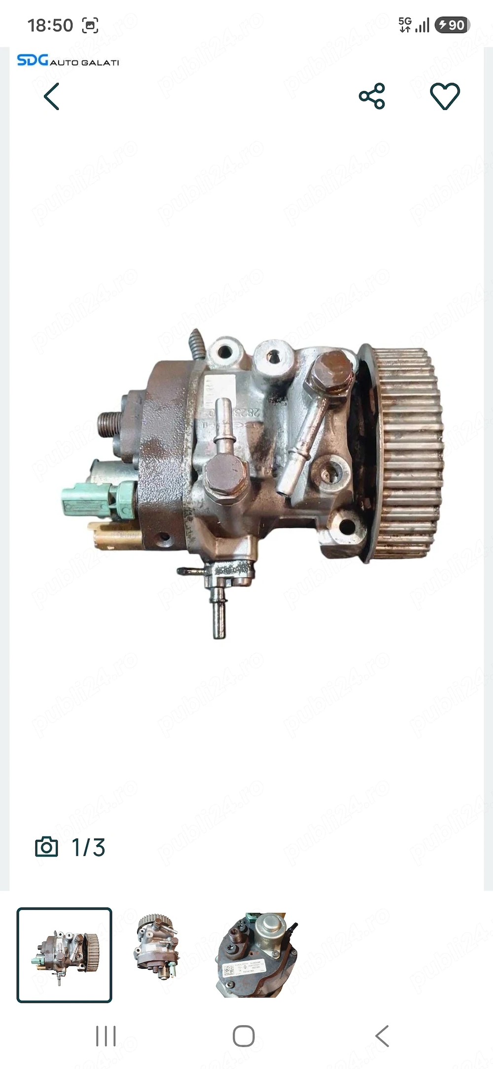 Pompa injecție 1,5 dci