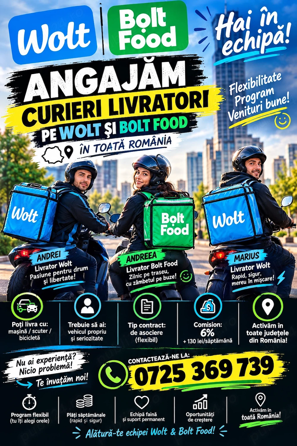 Angajam Curieri Livratori 