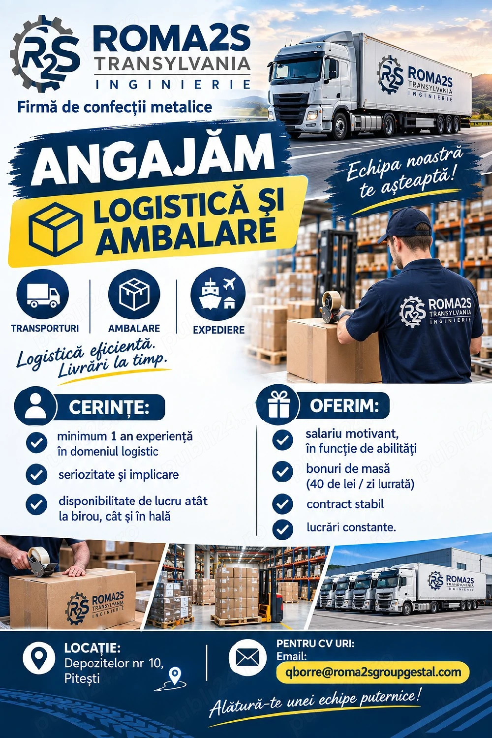 coordanator logistica si ambalare