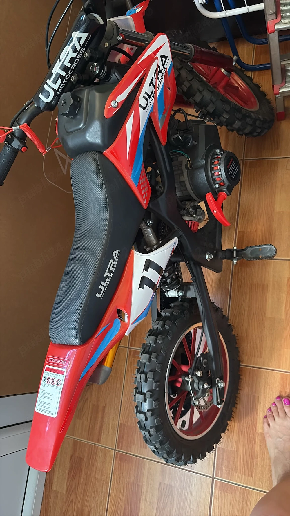 Motocicleta Cross 49cc DirtBike Enduro Ultra Moto pentru copii