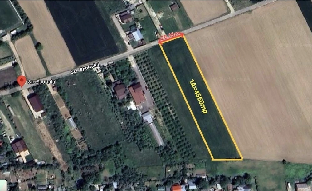 Teren 4550 mp - Ulmi, Strada Sportului - ideal investiţie   parcelare