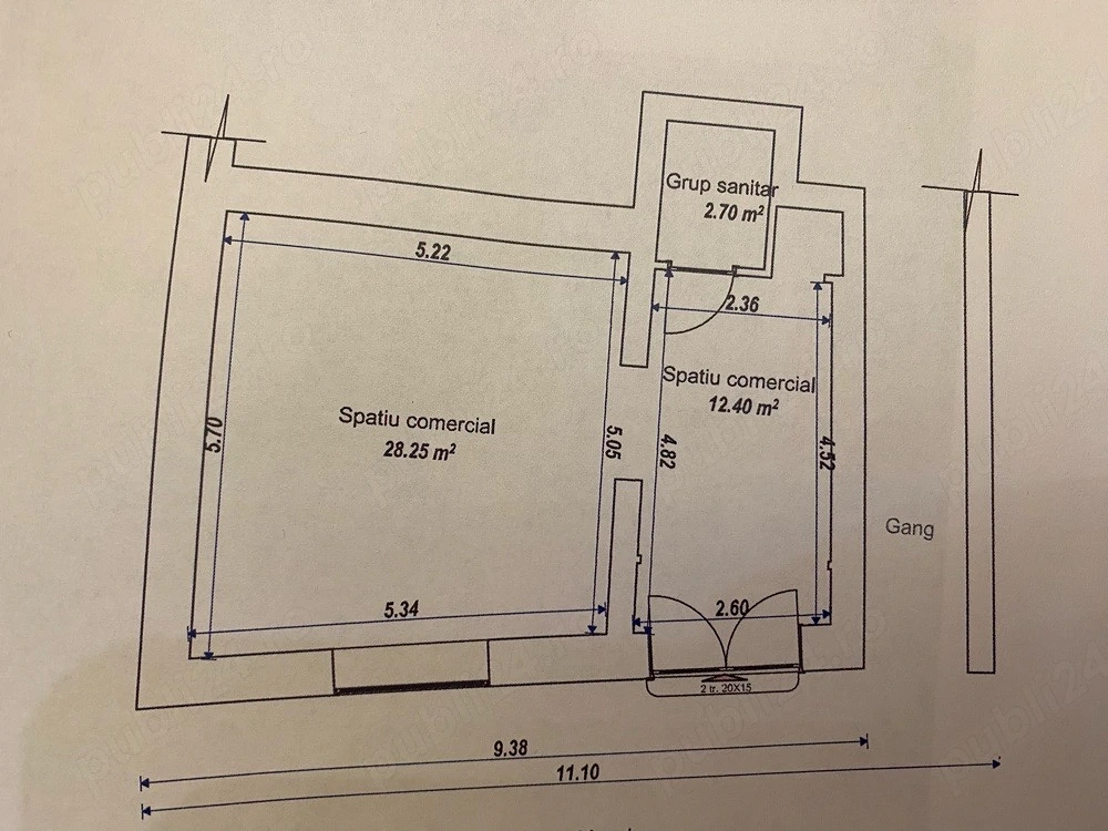 Vand apartament (spatiu comercial)