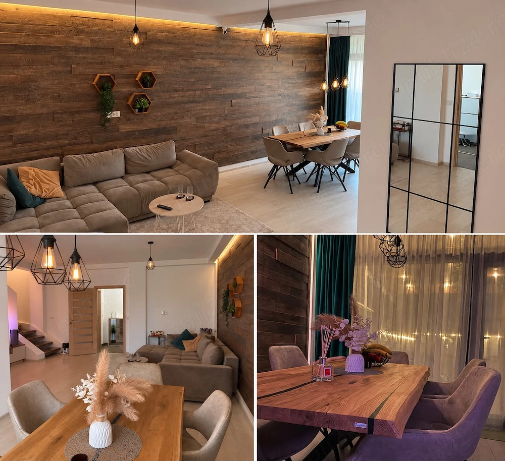 Casă P+1   complet mobilată și utilată, unitate de margine într-un triplex, 7km de centru Timisoarei