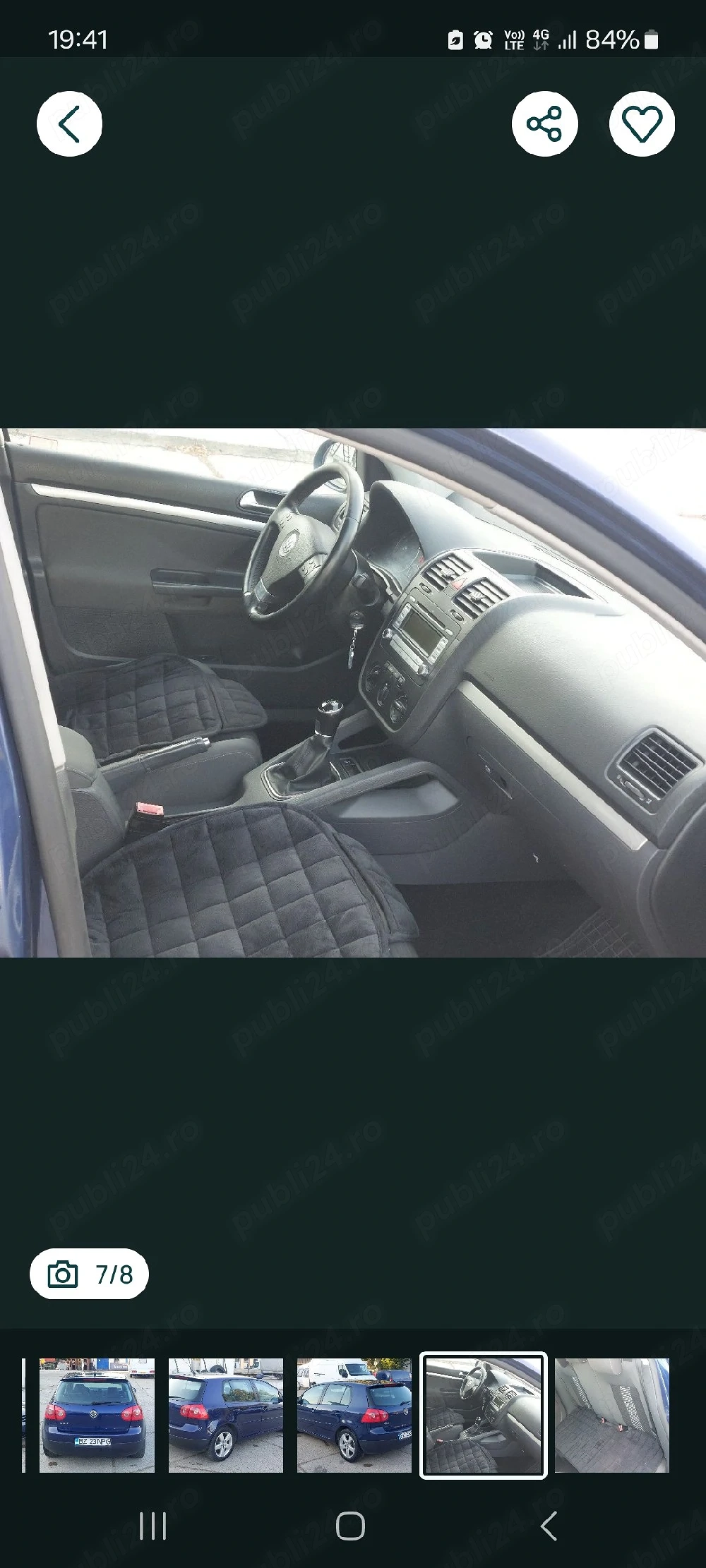 vw golf 5.fab 2009 1.6 benzina inmatriculata romania