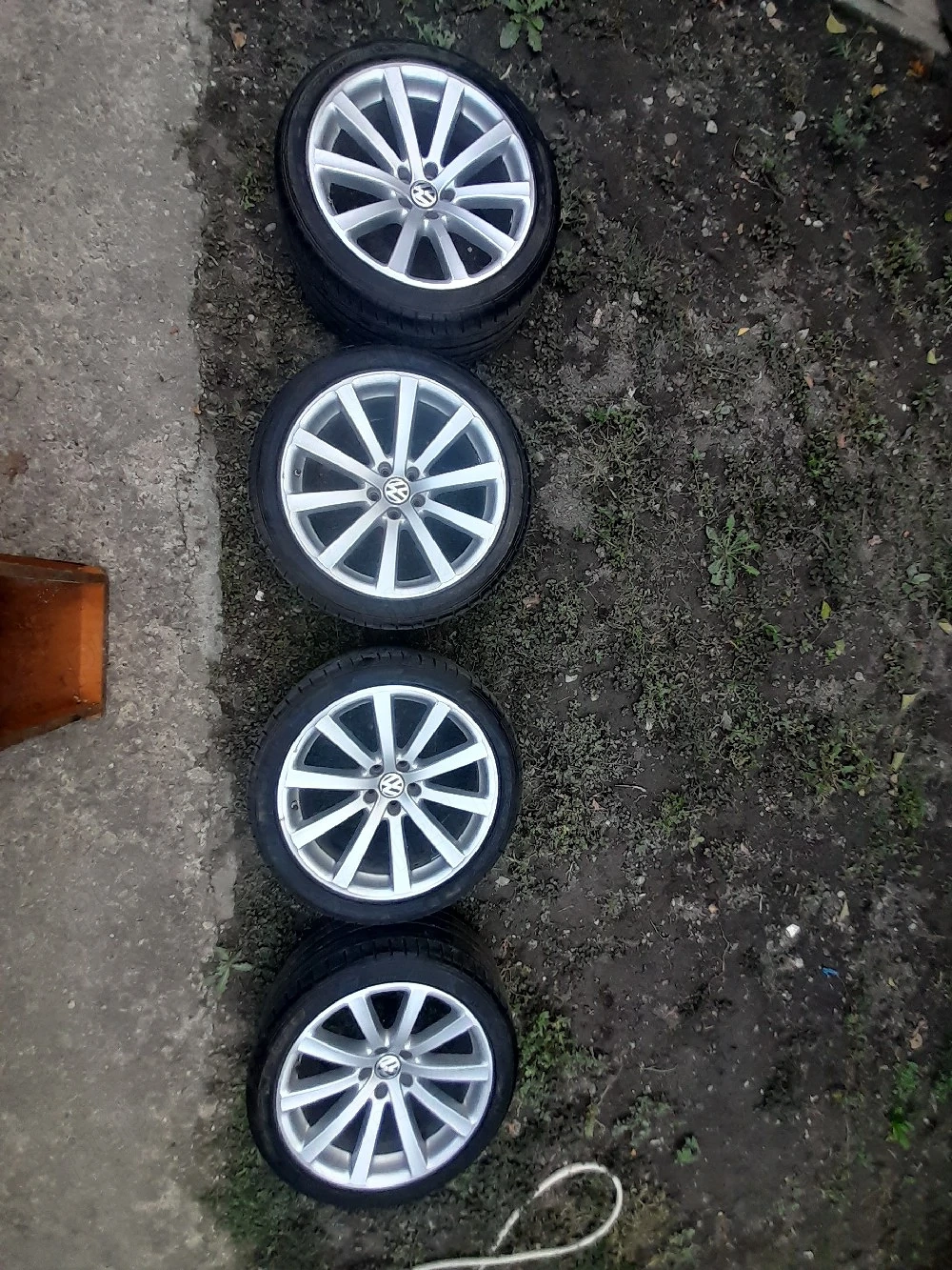 Anvelope255/40 R19  cu jante R19 5x112  - 4 Buc
