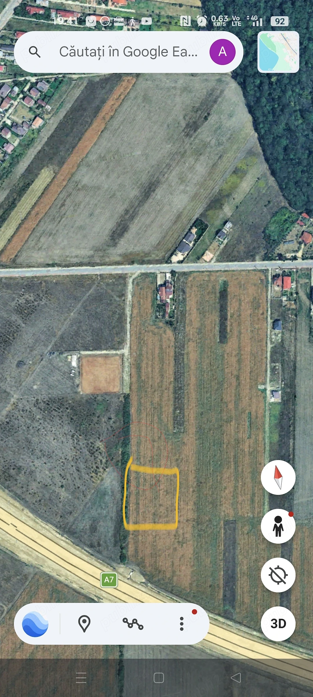 Vând teren intravilan zona Petrești 