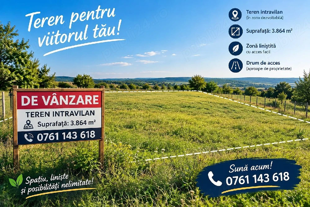 Teren intravilan de vanzare