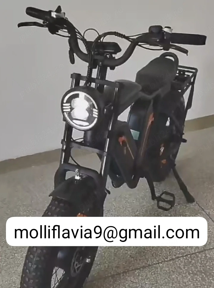 Bicicletă Electrică Pliabilă Ultra-Puternică   Tip Scrambler   Fat Bike