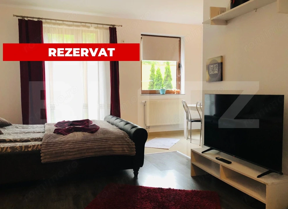 Garsoniera cu gradina intr-o zona pitoreasca din cartierul Schei!
