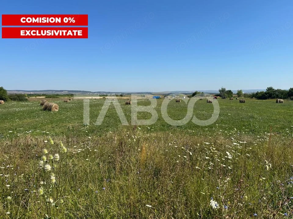 Teren intravilan Comision 0% cu utilitati in apropiere Poplaca Sibiu