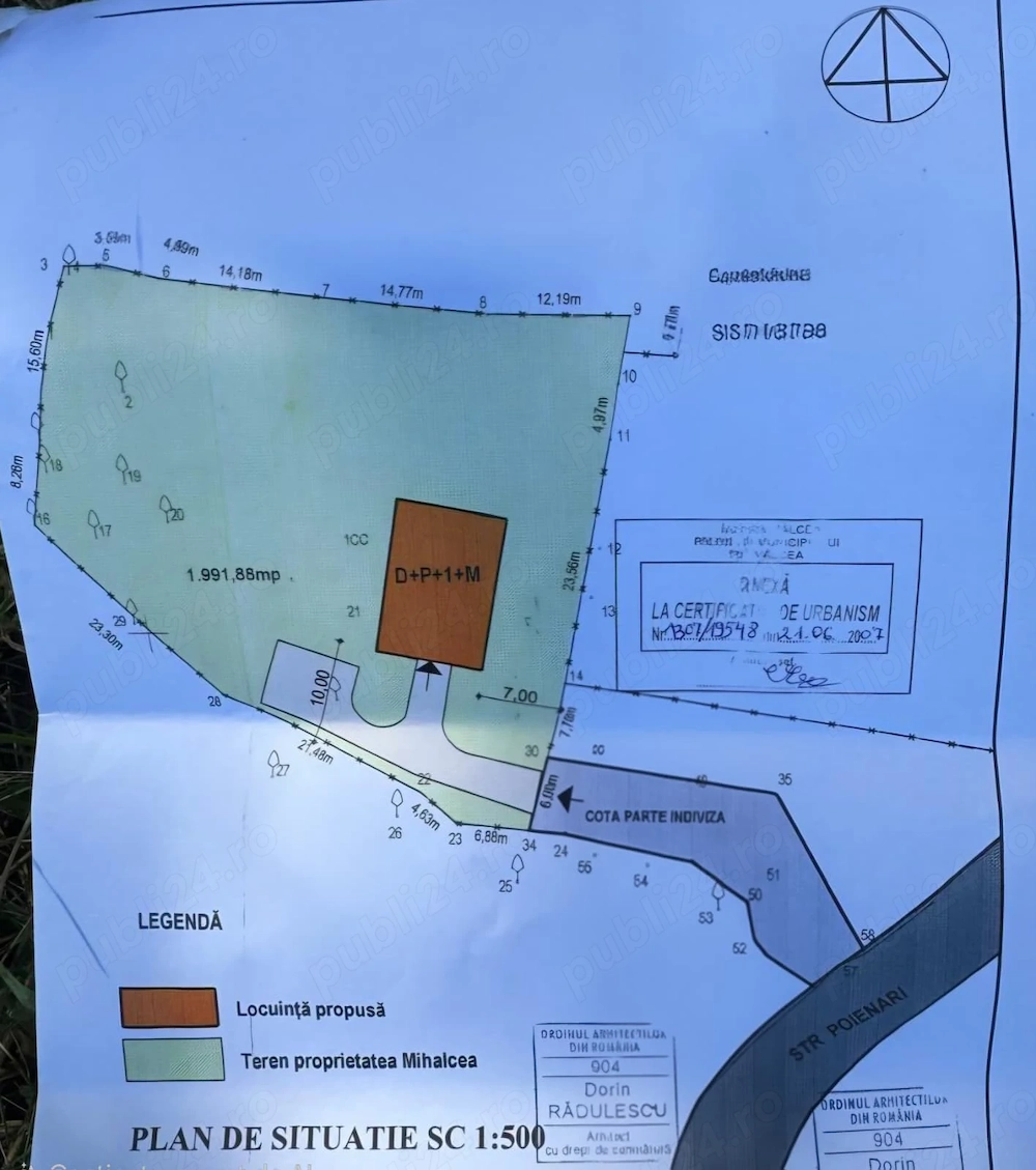 Teren pentru constructii, Rm Valcea-Poienari