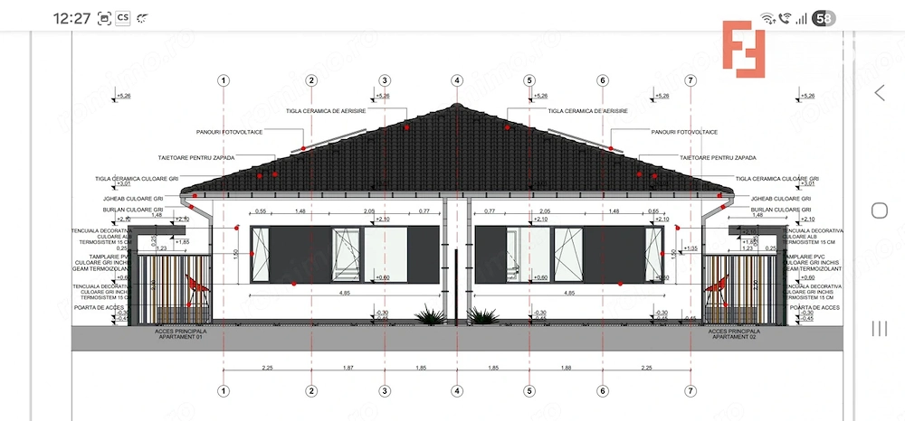 Duplex de vanzare cu 3 camere, zona Bucovat