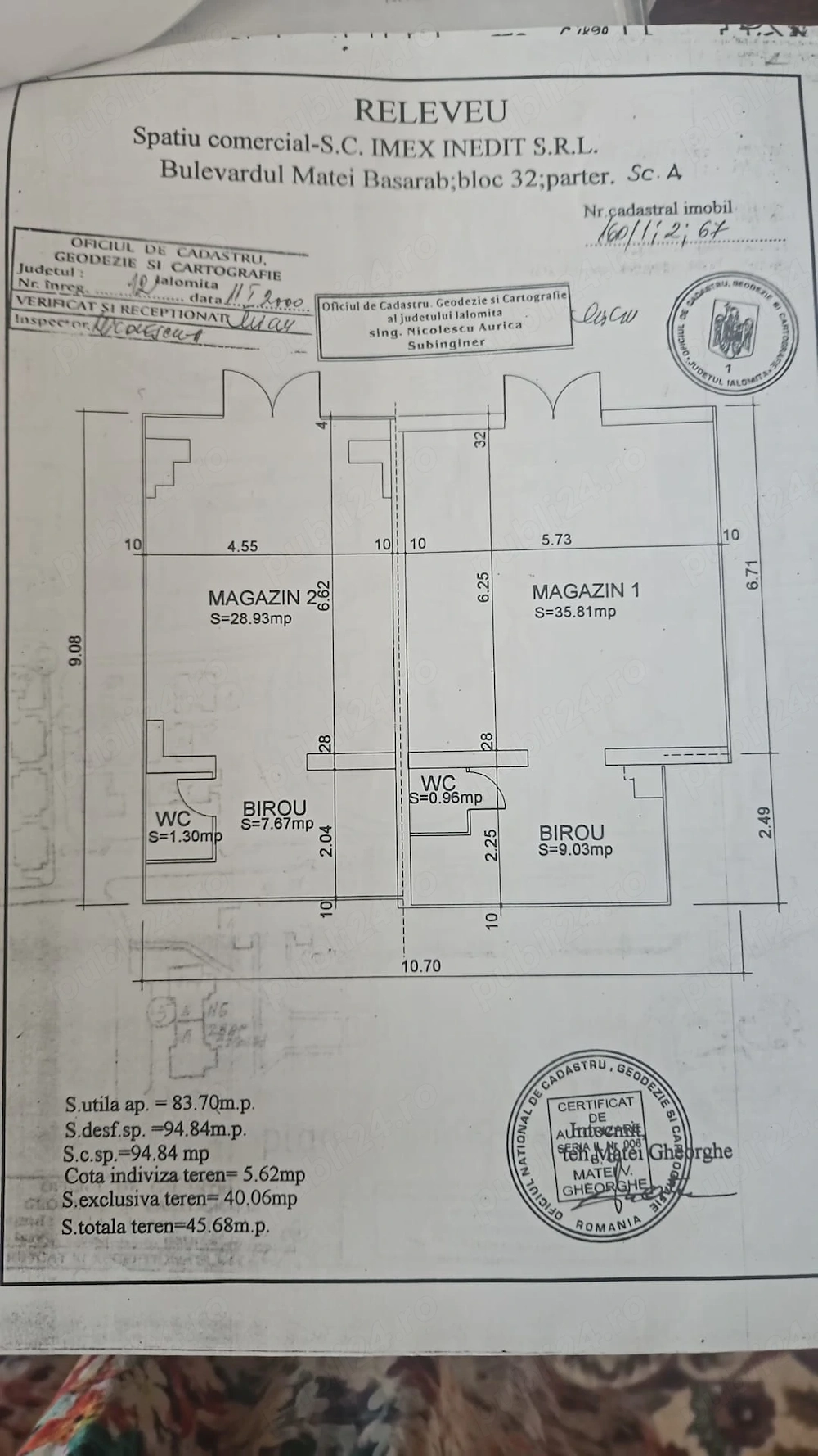Spatiu ultracentral de inchiriat