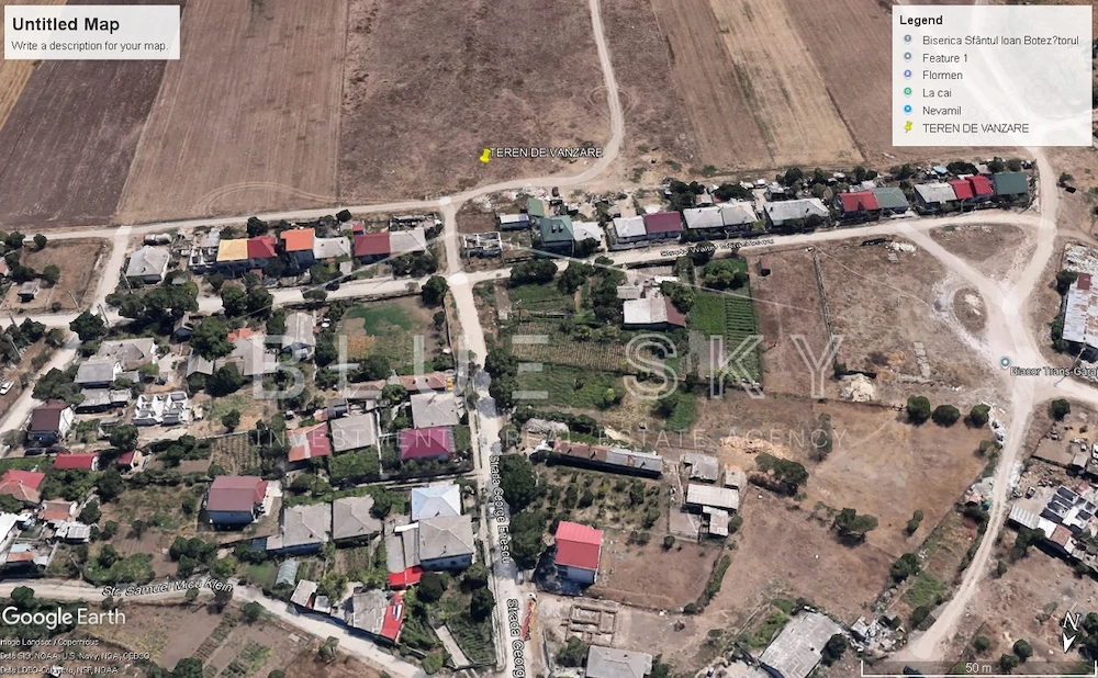 Teren intravilan 5000 mp situat in Techirghiol, langa case