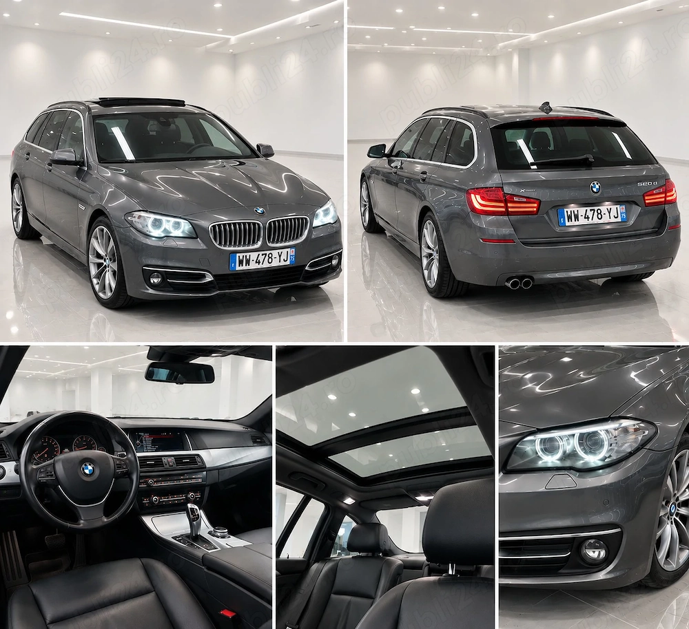 BMW Seria 5 520d xDrive Touring   2015   Automat   Panoramic   Ceasuri digitale  PREȚ: 11.650 