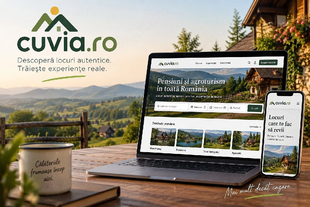 Vând platformă de rezervări online pentru pensiuni și agroturism