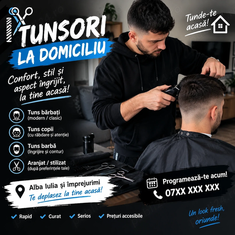 Frizer la domiciliu Alba iulia