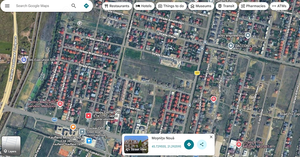 Parcela de teren pentru duplex in cartier Europa Mosnita Noua