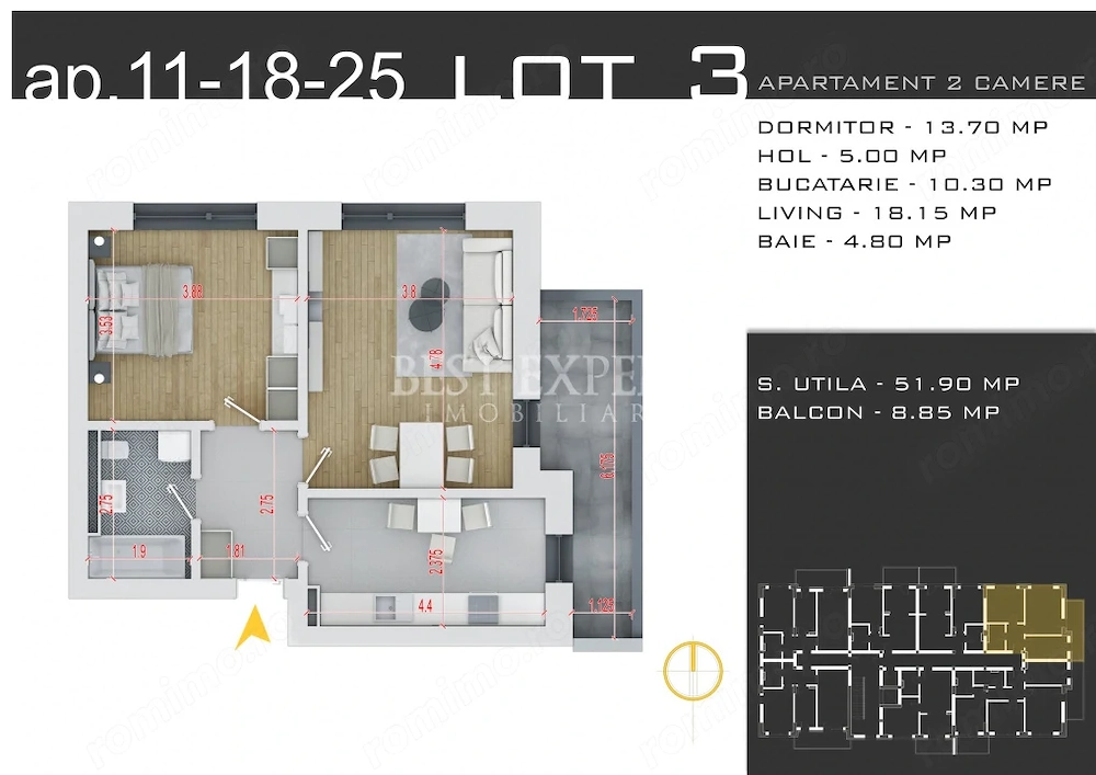 2 Camere | Avans 15% | Direct Dezvoltator | Ideal Investiție | Comision 0%