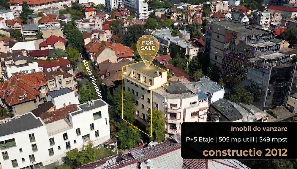 COMISION 0% - Cladire Birouri 549 mp P+5 - Pache Protopopesc - Strada Plantelor