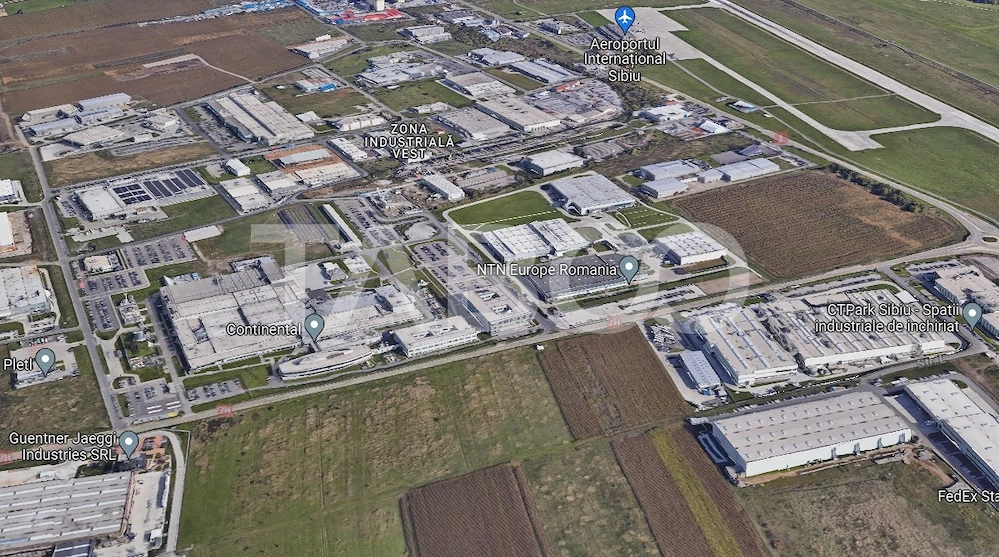 Teren intravilan 2 ha deschidere drum zona Industriala Vest Sibiu