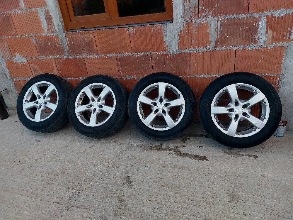 Set 4 jante aliaj 16" cu anvelope all season 205/60 R16