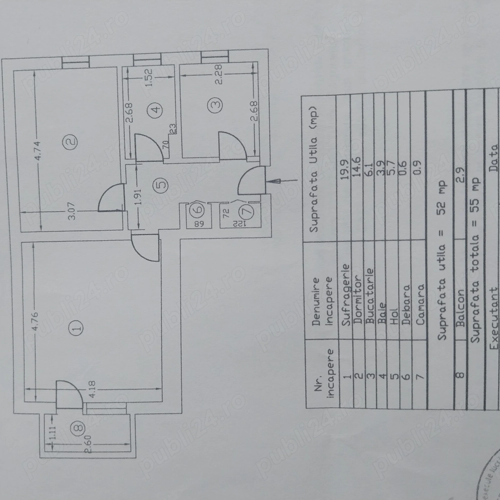 Apartament  de vânzare  31000 euro