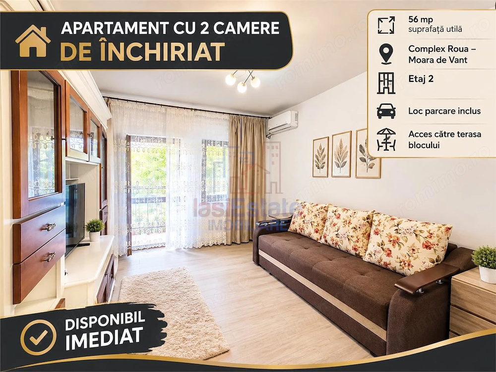 Apartament cu 2 camere in Moara de Vant cu parcare