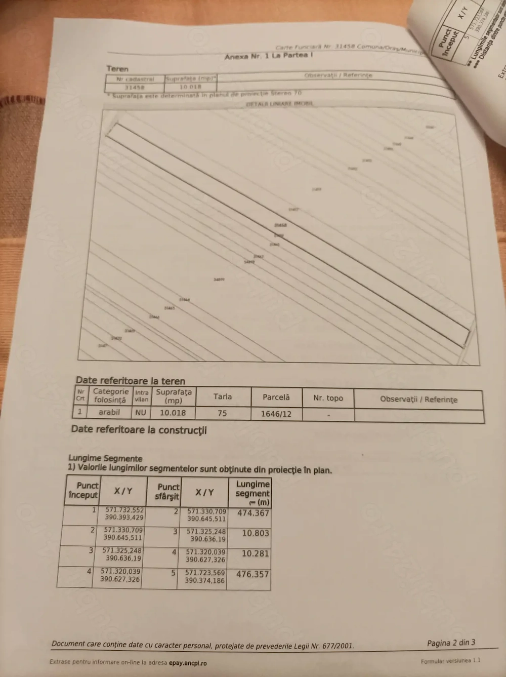 **Teren arabil de vânzare   Băicoi, zona Paralela 45**