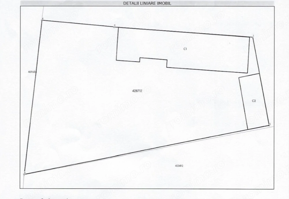 Teren 708 mp | casă demolabilă | front 14m x 40m | P+1E+M | Pasaj Solventul 