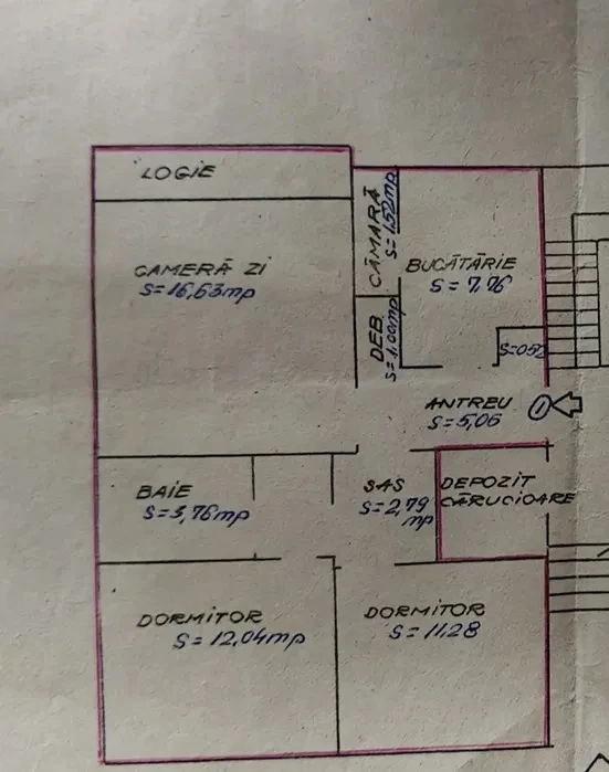 Apartament renovabil, 3 camere decomandat, zona Octavian Goga