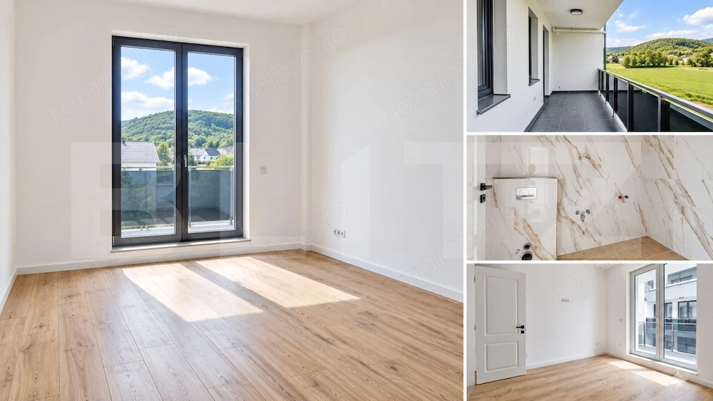 Apartament 3 camere, 62,30 mp + terasă, Zona de Sud, finisaje premium