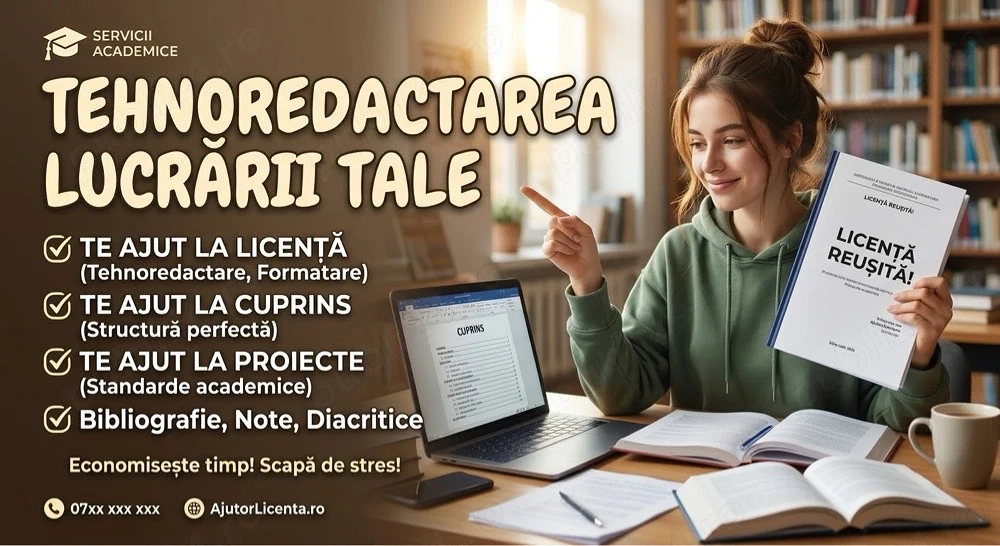 tehnoredactare lucrari proiecte facultate