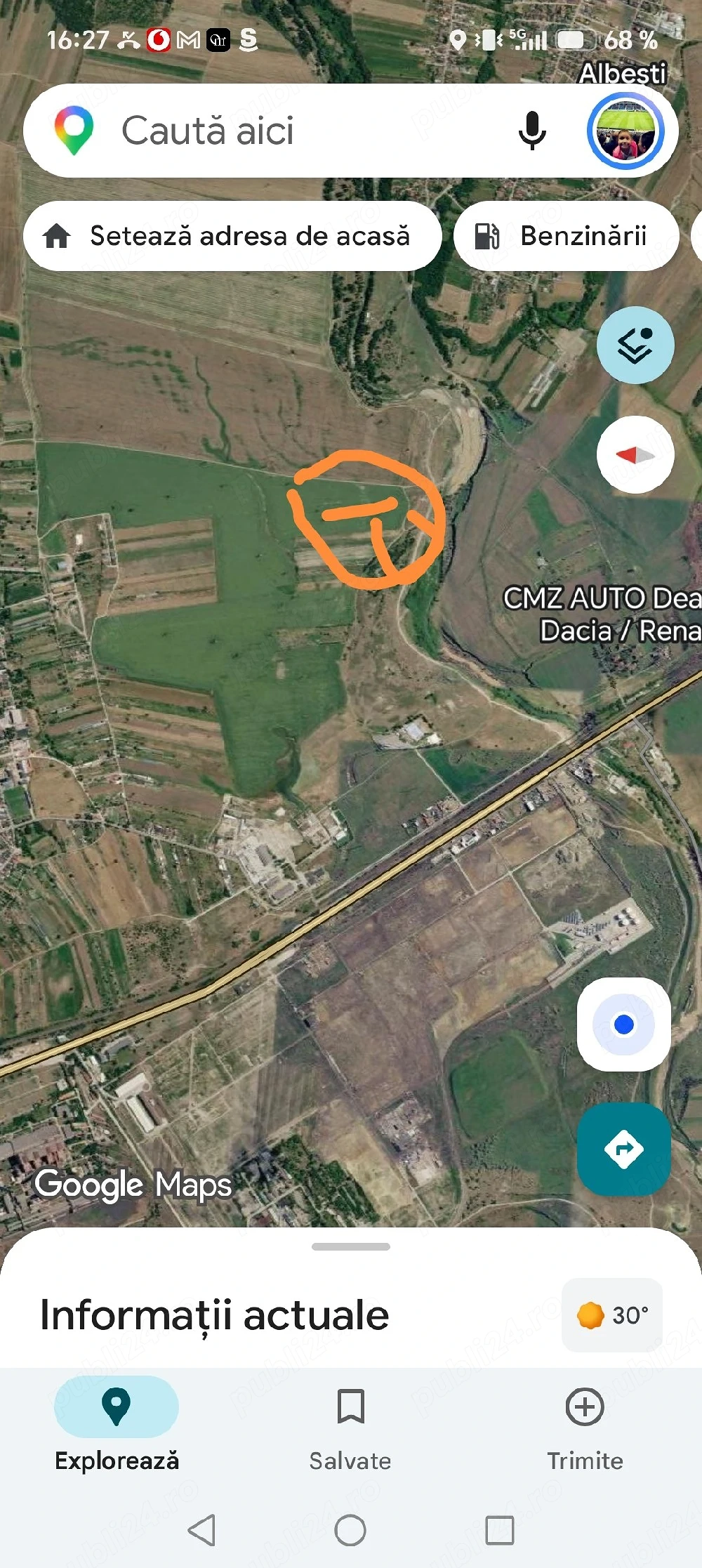 Închiriez teren 15000mp