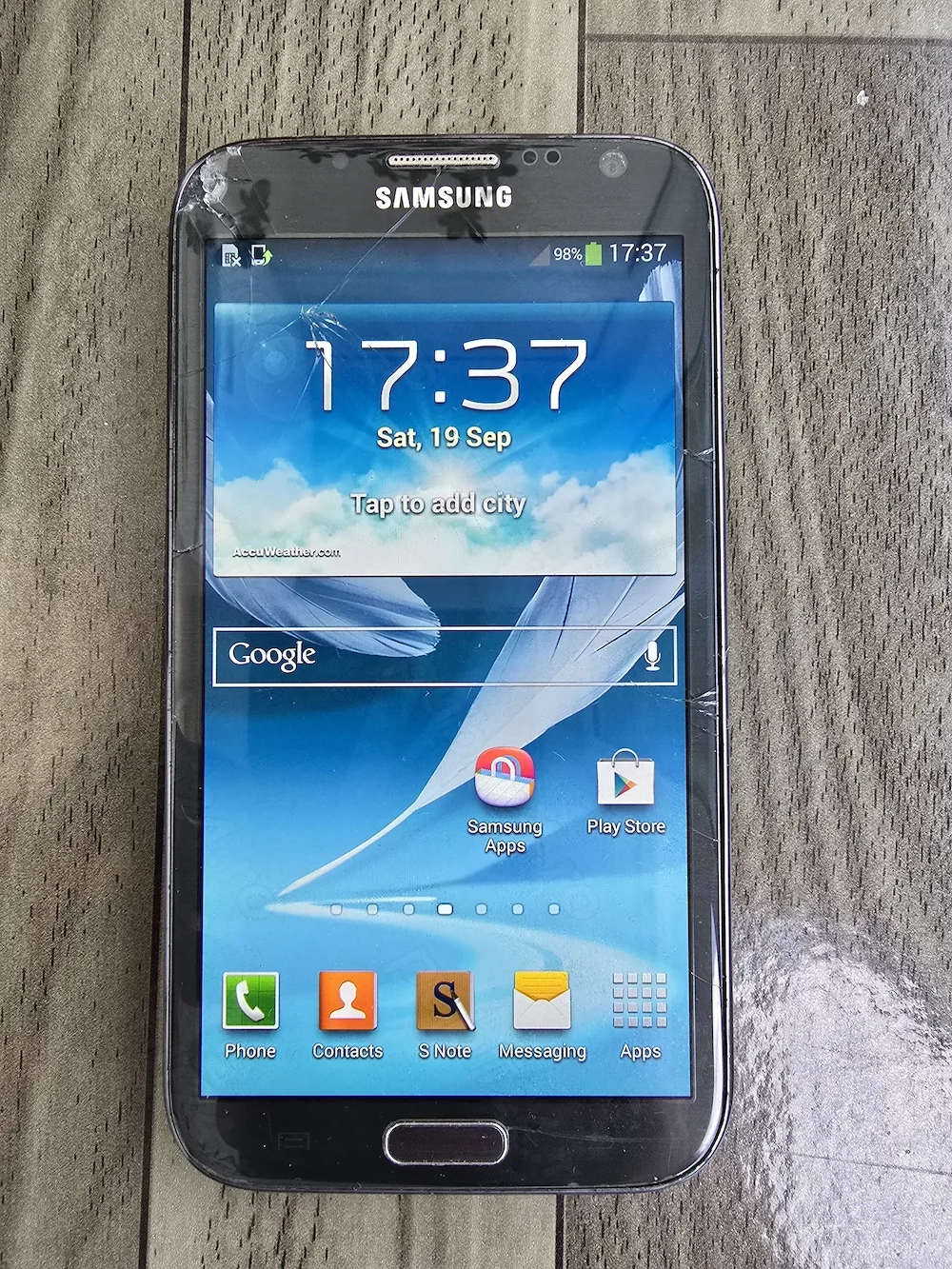 Samsung Galaxy Note 2 GT-N7100 functional sticla sparta piese