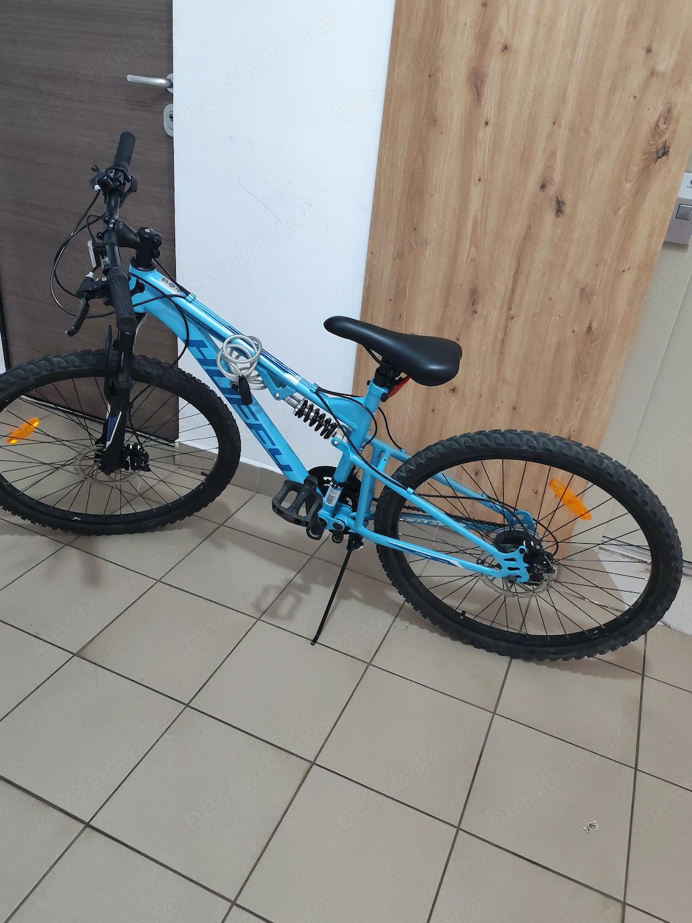 Bicicletă full suspensions pentru copii 8 12 ani, frâne pe discuri , roți 26 inchi de vânzare