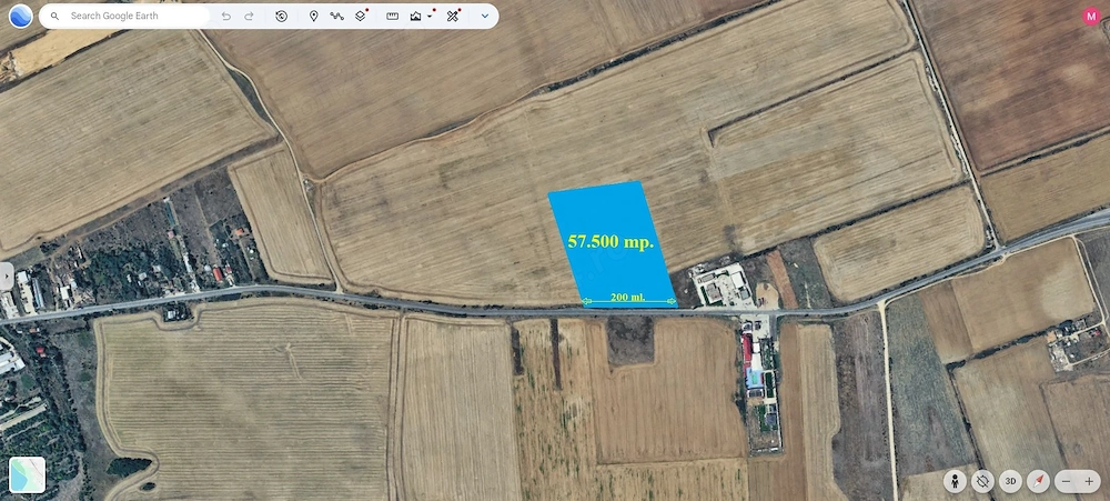 Mihailesti - Giurgiu, vav de Dovinot Ballroom, 57.500 mp. teren cu deschidere la DN6 